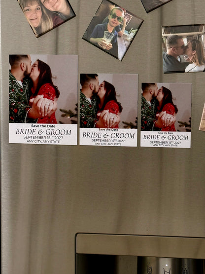 Custom Save the Date Magnets with Photo