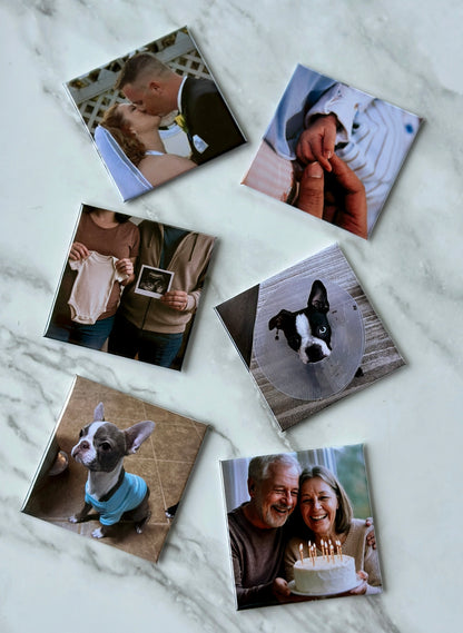 2.5 x 2.5 inch custom photo  magnets
