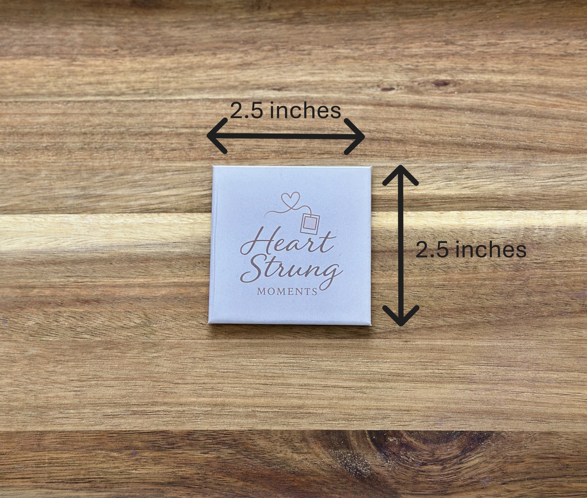 2.5 x 2.5 inch custom photo magnet